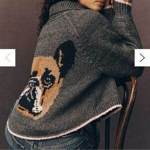 NWT Pilcro The Jesse Dog Icon Cardigan Sweater
